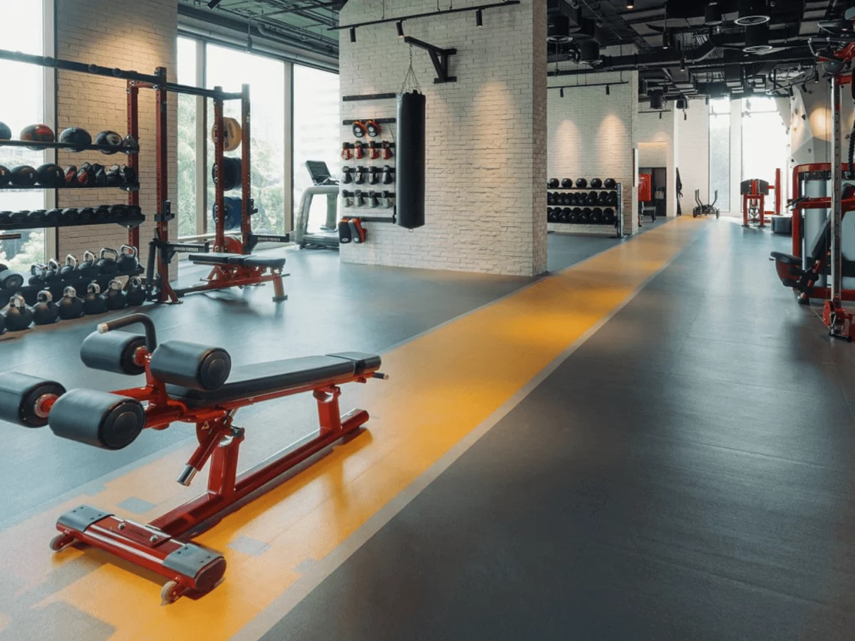 the hotel gym at the Kimpton Maa-Lai in Bangkok