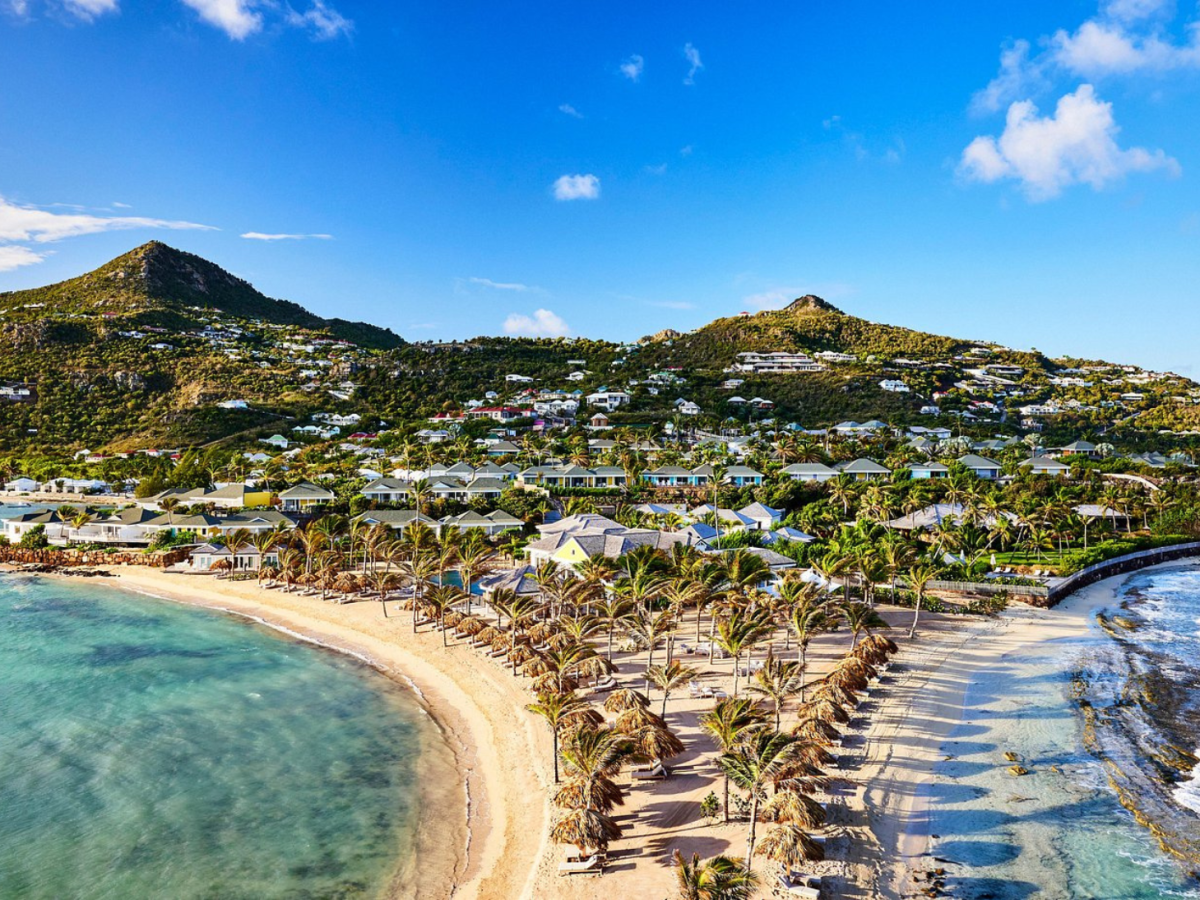 bird's eye view of one of the best hotels in St. Barts